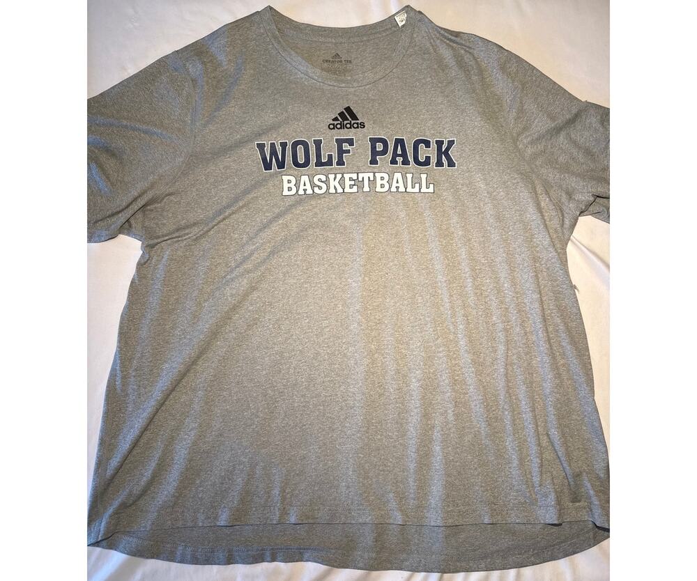 Adidas Nevada Wolf Pack Basketball Creator Tee Mens 2XL Gray NCAA T Shirt